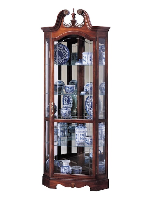 Vitrina Howard Miller de madera abedul
