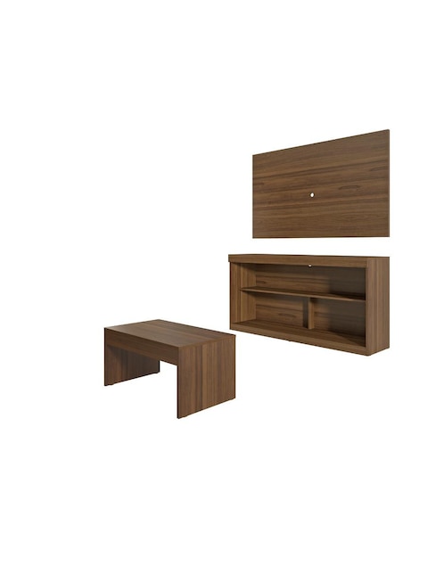 Combo de rack + panel + mesa de centro Multimoveis 990.0004
