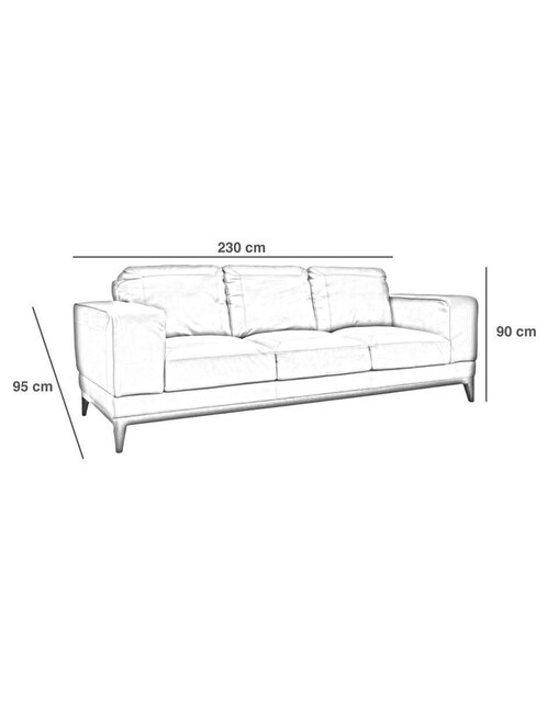 Sofá Confortopiel Castella de piel 4