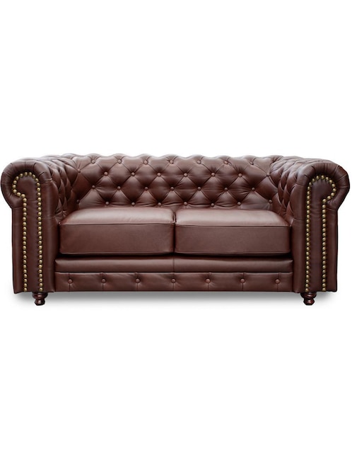 Love seat Confortopiel Chesterfield de piel
