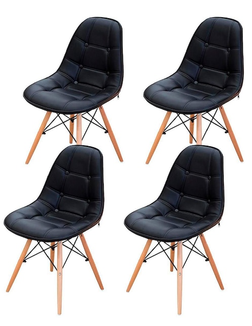 Set de 4 sillas Elly-Decor Eames de poliéster