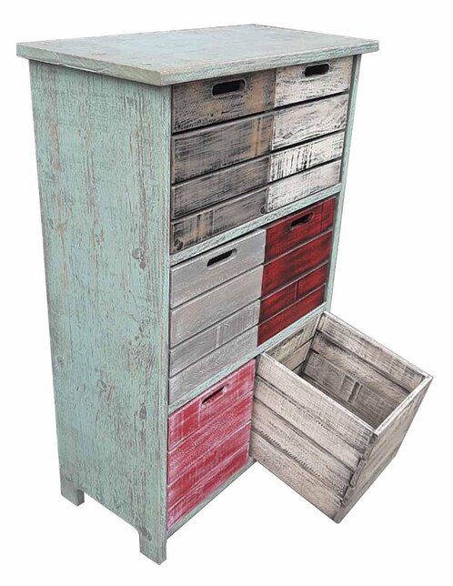 Cajonera Hogare Vintage de madera pino 2