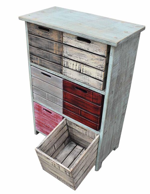 Cajonera Hogare Vintage de madera pino 5