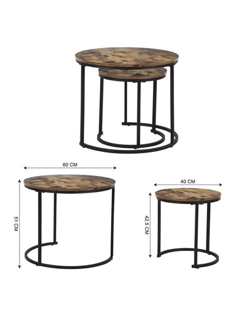 Juego de mesas para sala Home Make 2 piezas 5