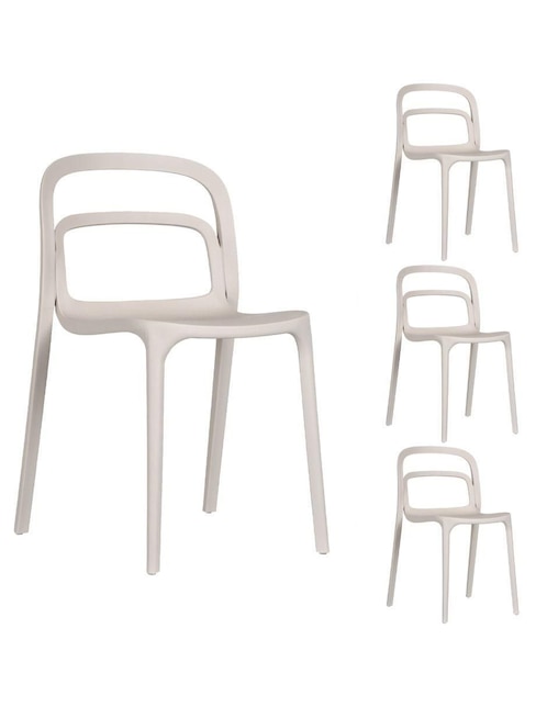 Set silla 4 piezas Asti Mundo In de plástico