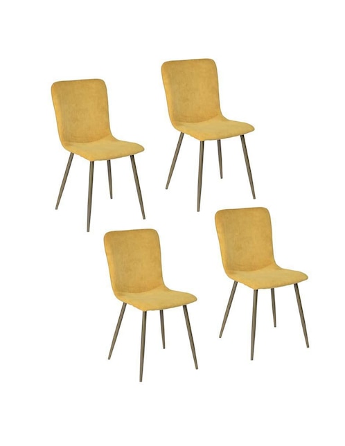 Set de 4 sillas Home Make Dining Chair de acero