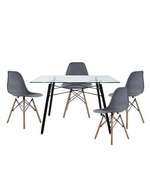 Comedor para 4 personas de cristal Comedor para 4 personas de cristal