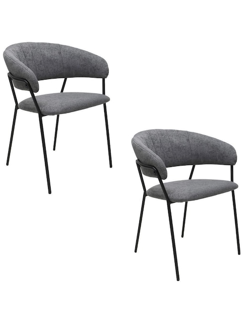 Juego de sillas 2 piezas Caseres Muebles de tela