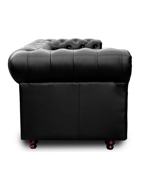 Sala 2 piezas Confortopiel Chesterdield estilo tradicional de piel 5