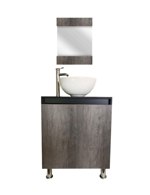Gabinete decomobil mueble gabinete para baño con ovalin y monomando de lujo. de mdf