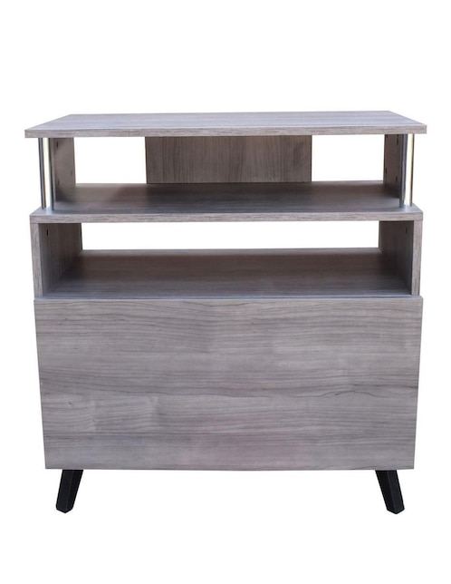 Hanah Home Supporto per TV, melammina, Bianco Antrace