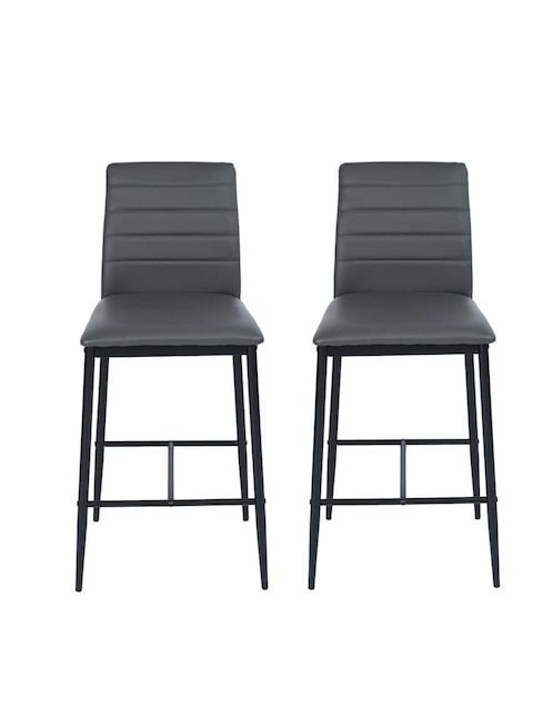 Set de 2 bancos Home Make Ann Barstool de poliéster