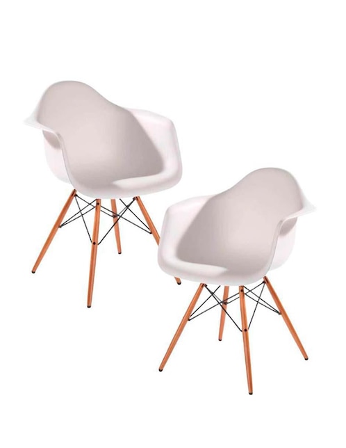Silla 2 piezas Eames Elly-Decor de plástico