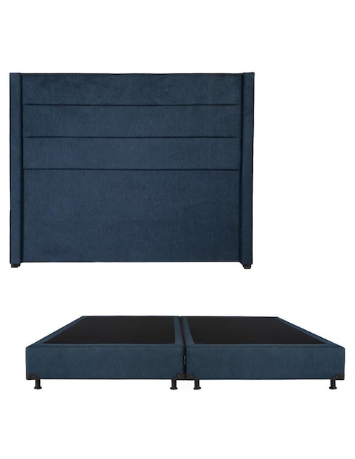 Cama Lugo con Box de madera