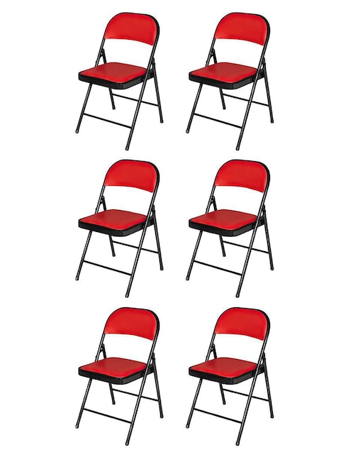 Silla plegable 6 "piezas" sin familia o colección ilios innova "de" metal adulto