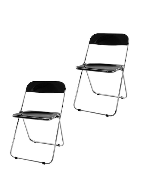 Juego de sillas plegables 2 piezas Eke Life Home de metal