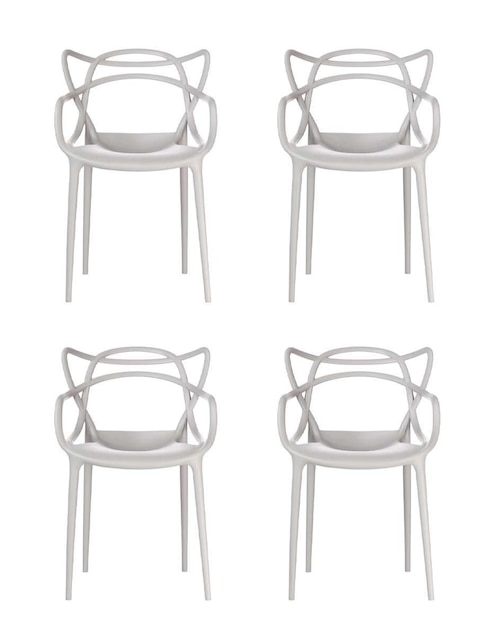 Juego de sillas 4 piezas Exteriores e interiores Equipamiento En Muebles