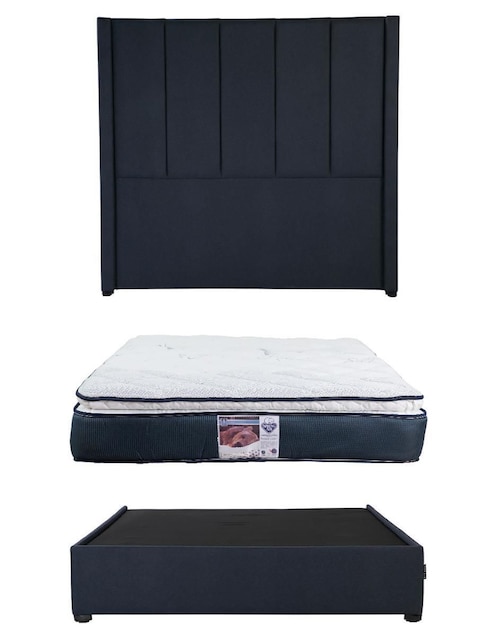 Set Recámara Nizza Orlando Monaco de madera pino