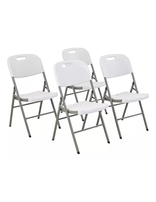 Set de sillas plegables 4 piezas Eke Life Home de plástico