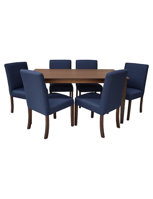 Comedor Jazmín Tikan para 6 personas de madera