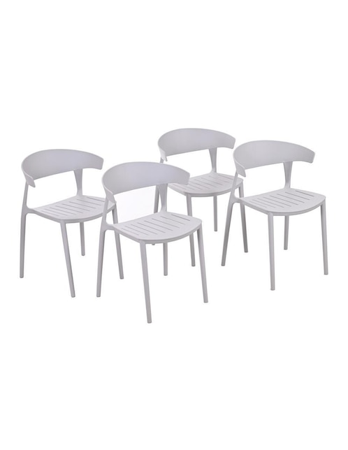 Set silla 4 piezas de plástico 1