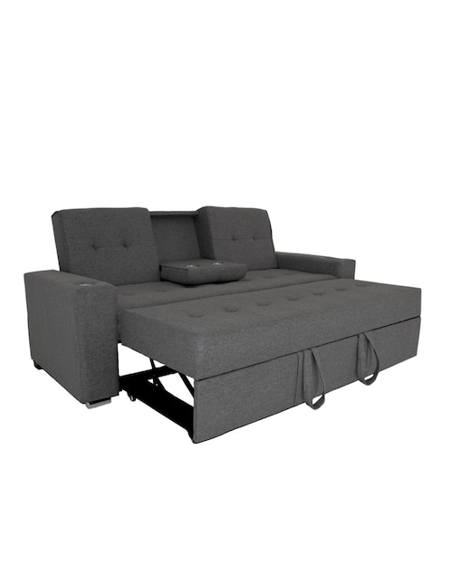 SOFÁ CAMA LARSON POLIÉSTE, GRIS OXFORD