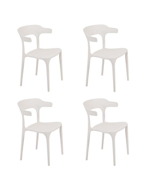 Juego de sillas 4 piezas Eke Life Home de plástico