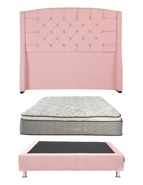 Set Recámara Dicasa Sitka Pink Vail de madera pino