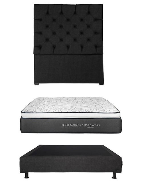 Set Recámara Dicasa Capri Orly Trini de madera