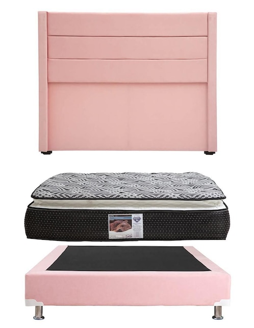 Set Recámara Lugo Omega de madera pino 1