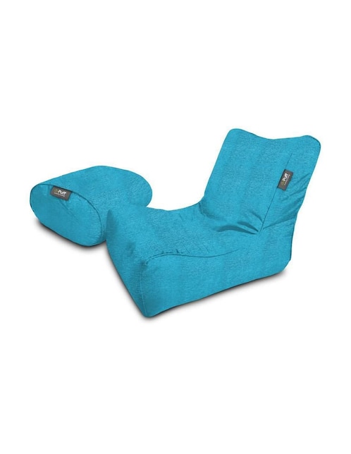 Sillón Basic Puff Lounge con taburete