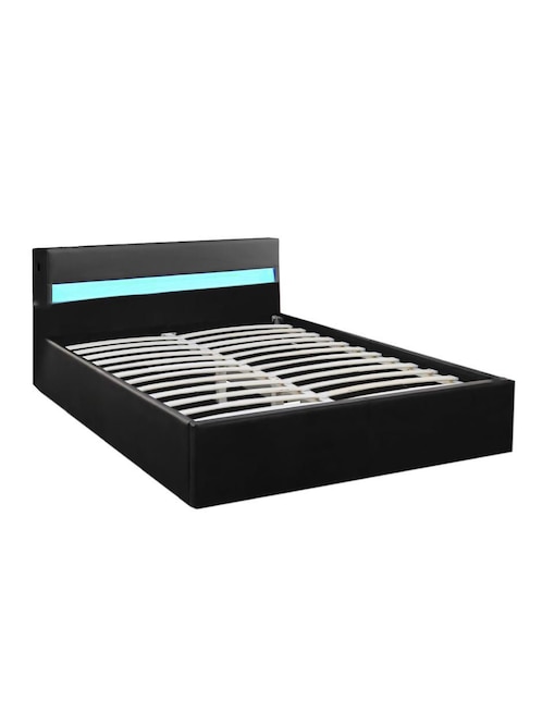 Base para cama Galaxy Bossa de madera pino king size