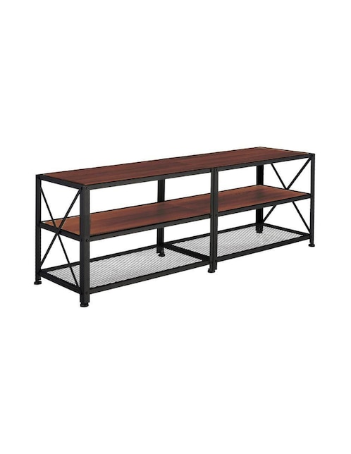Mueble de tv de metal y madera