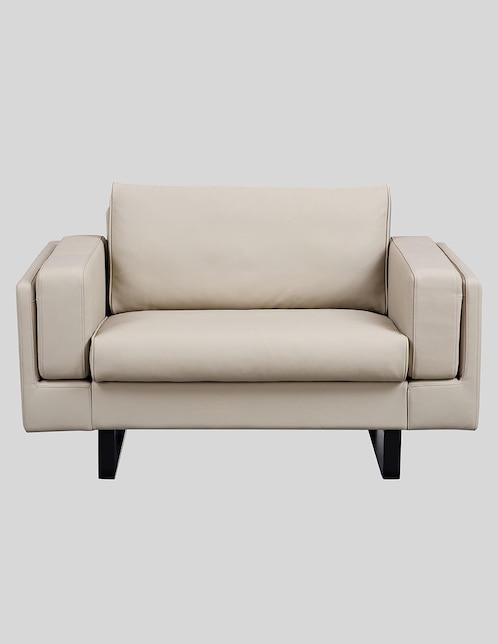 SILLÓN GALILEO *RE PIEL, GRIS
