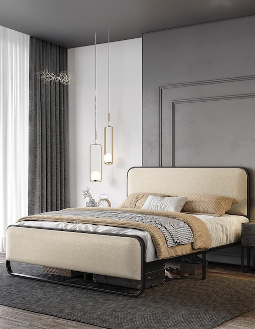 Base para cama Fabato de metal matrimonial