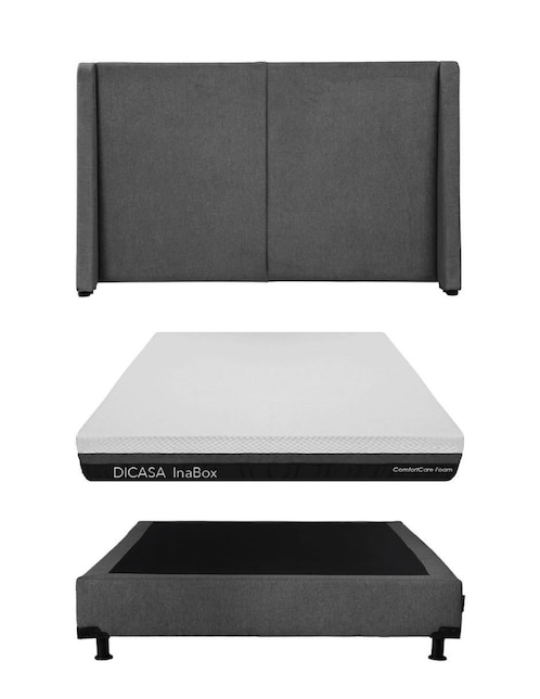 Set Recámara Dicasa Milan Rivo Inabox de madera pino