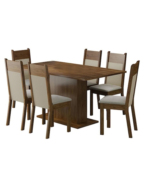 Comedor Lousiana Madesa para 6 personas de MDP
