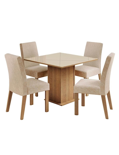 Comedor Evelin Madesa para 4 personas de MDP