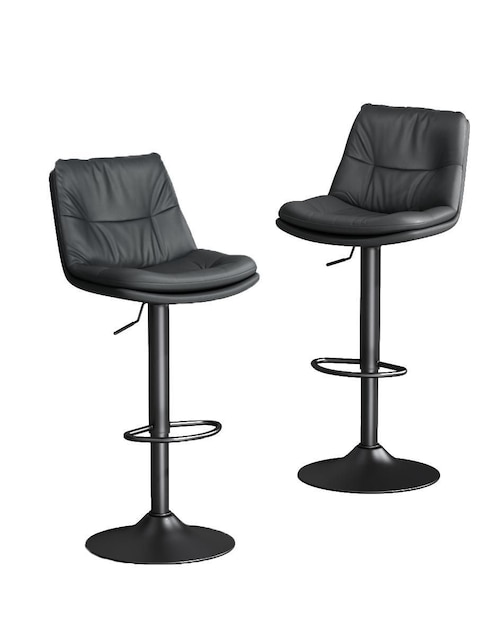 Banco Furniturer Hober Pu Black