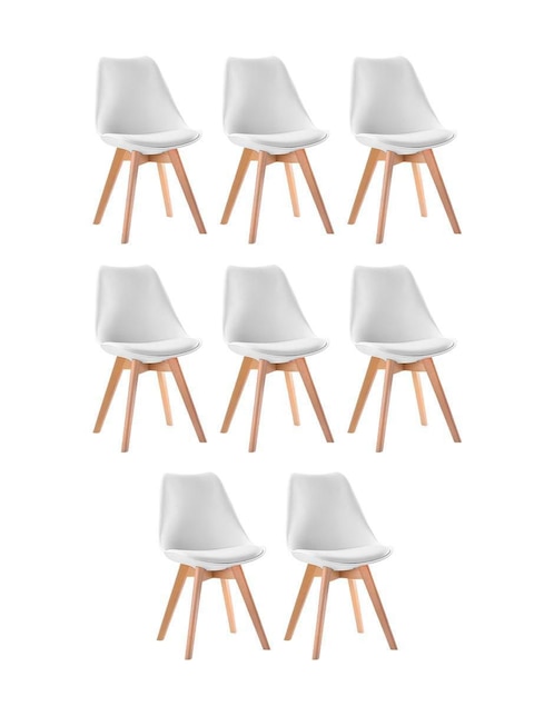 Juego de sillas 8 piezas Tulip Juego de sillas 8 piezas Tulip