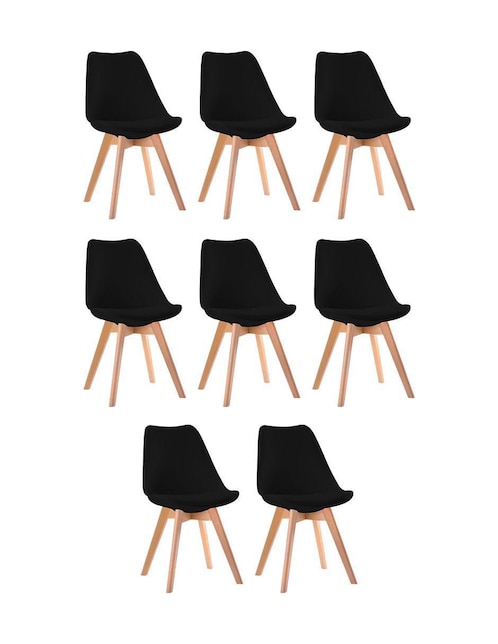 Juego de sillas 8 piezas Linium Tulip