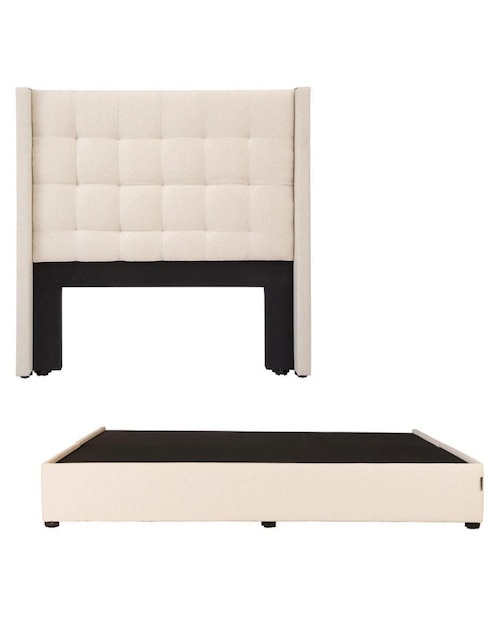 Cama Titan Dicasa de madera y tela