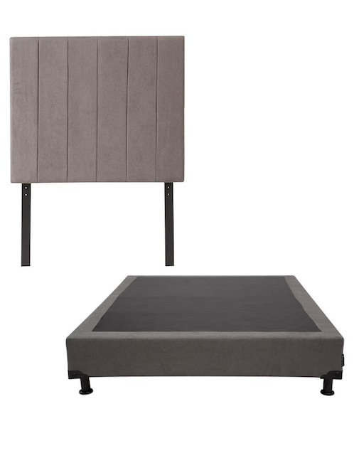 Cama dicasa argos box "de" madera y tela