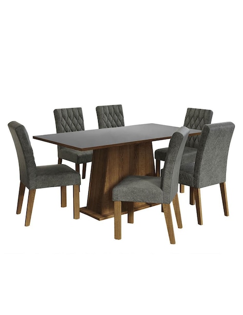 Comedor Britney Madesa para 6 personas de MDP