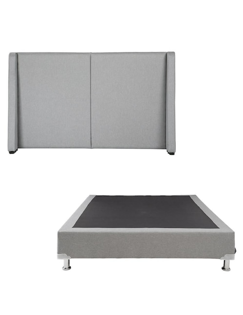 Cama dicasa milan box "de" madera y tela mat