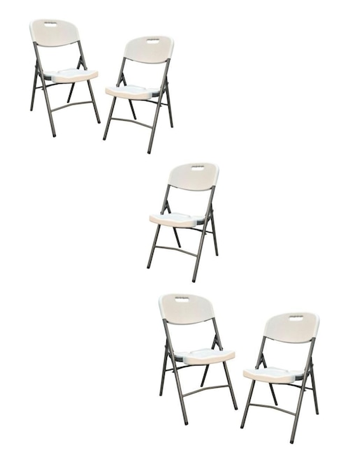 Silla plegable 5 piezas Shorbull de plástico