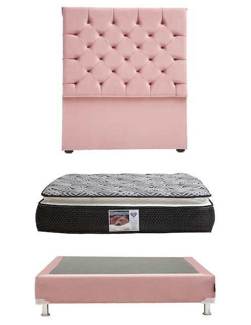 Set Recámara Dicasa Capri Box Omega de madera pino