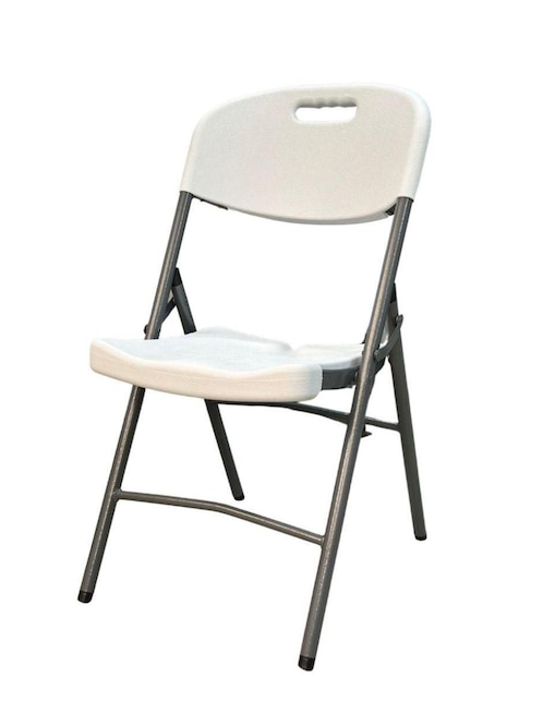 Silla plegable Blanca Shorbull de plástico