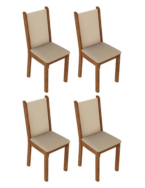 Juego de sillas 4 piezas Madesa adulto