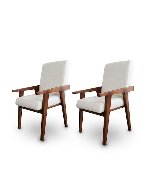 Silla 2 piezas Vaniglam de madera pino